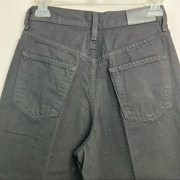 Goldsign The Culottes Painted Black Denim Culottes High rise jeans Brand New! - Picture 7 of 14